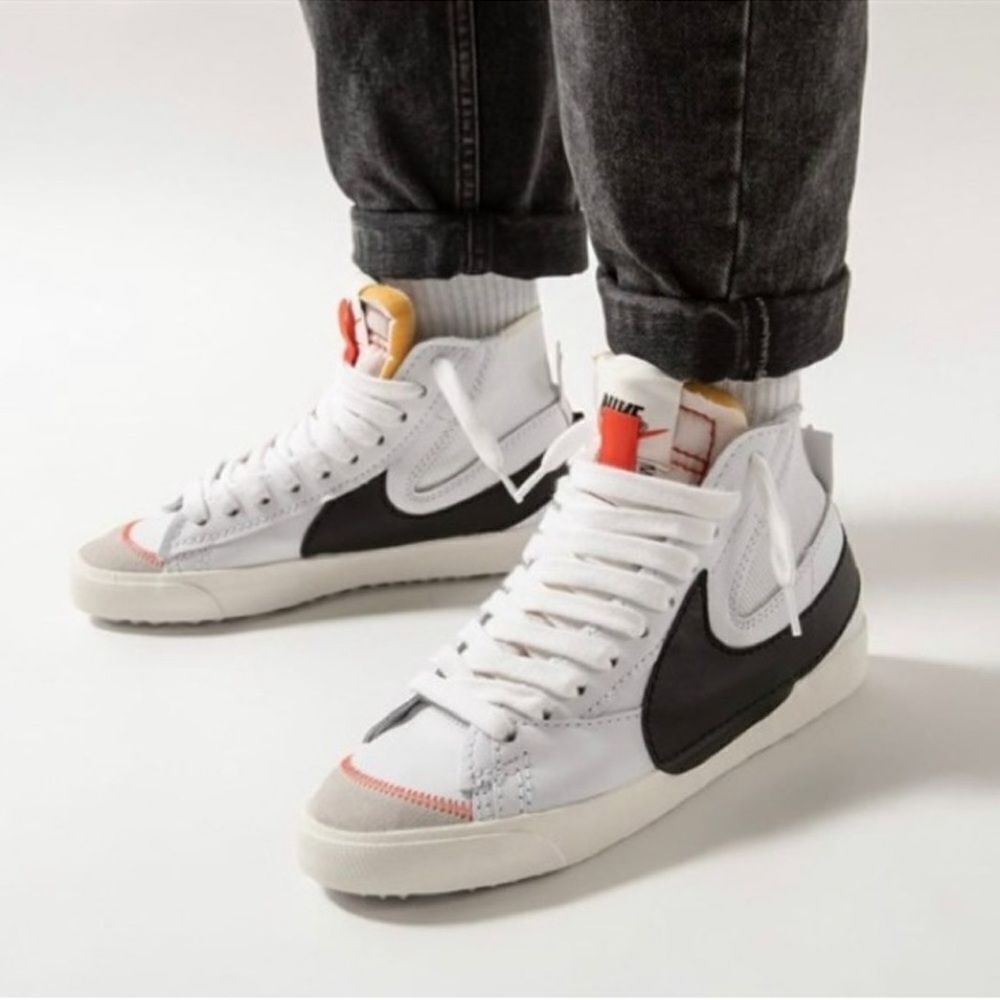 Nike Men's Blazer Mid 77 Jumbo Black Sail in White/Black Size 9 NWOT